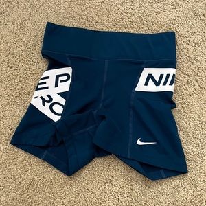 nike pro spandex shorts.